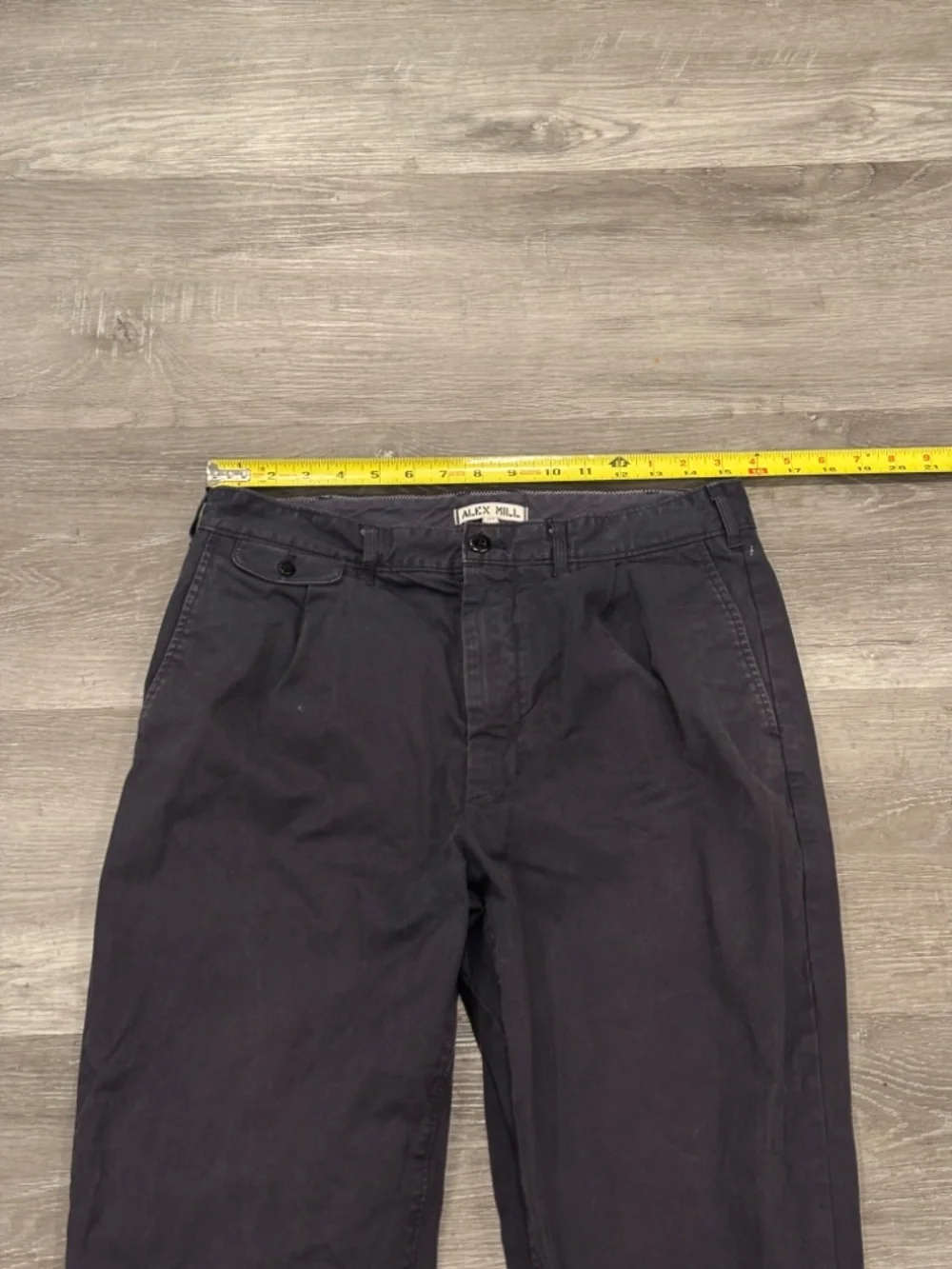 Alex Mill Standard Pleated Pant In Chino Vintage Khaki Cuffed Mens 31